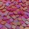 LITMIND Iridescent Glass Mosaic Tiles for Crafts, 240 Pieces 5 Shapes Mixed Red Stained Glass Pieces, Mosaic Kits for Adults (Iridescent Red)